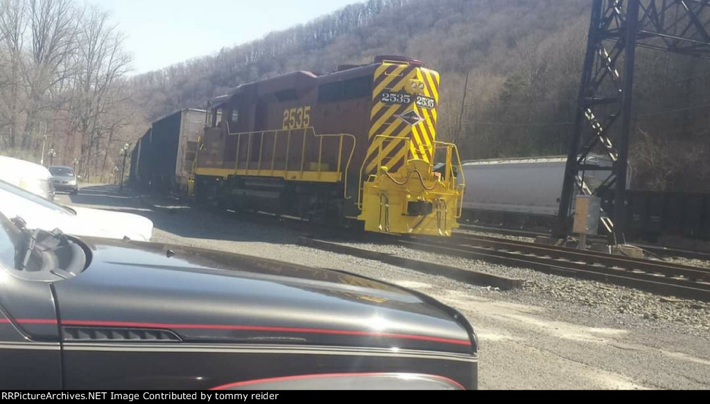 The first run for GP39RN 2535 in April 2017